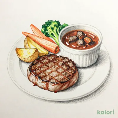 どんハンバーグ&自家製ビーフシチュー