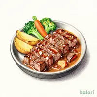カットステーキ（100g）＆自家製ビーフシチュー