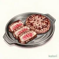 激アツステーキ130g+超粗挽きハンバーグ180g