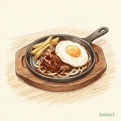 Hamburger & Fried Egg