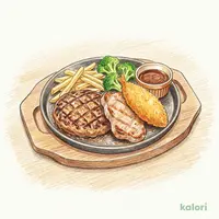 [Saturday] Full Combo Lunch Hamburger & Pork Grill & White Fish Fry
