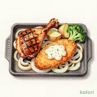 【土曜日】日替わりチキンコンボランチチキンステーキ＆白身魚フライ