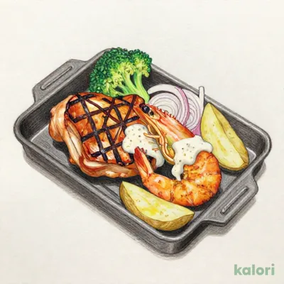 【日曜日】日替わりチキンコンボランチチキンステーキ＆エビフライ