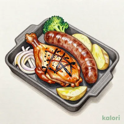 【月曜日】日替わりチキンコンボランチチキンステーキ＆ジャンボフランク