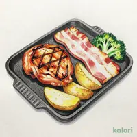 【水曜日】日替わりチキンコンボランチチキンステーキ＆厚切りベーコン