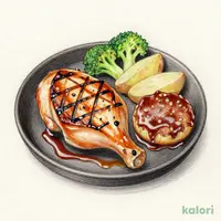【金曜日】日替わりチキンコンボランチ　チキンステーキ＆ミニハンバーグ