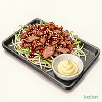 野菜増し増しジュージュー鉄板焼き(お肉 約200g)