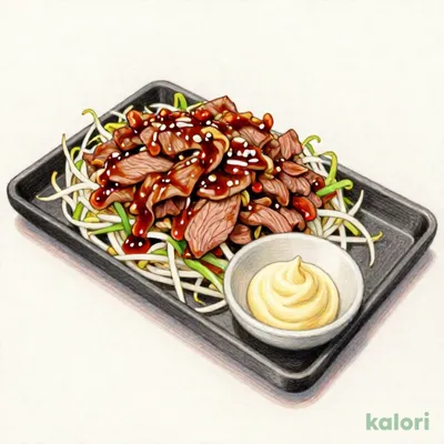 野菜増し増しジュージュー鉄板焼き（お肉　約200g）