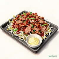 野菜増し増しジュージュー鉄板焼き（お肉　約400g）