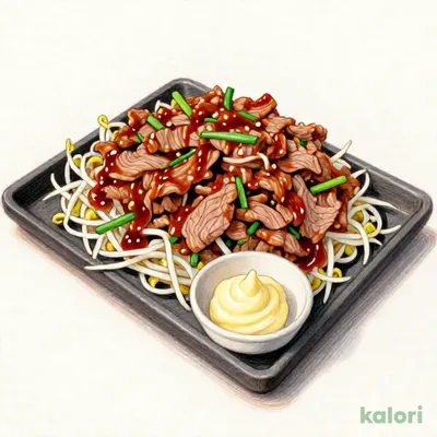 野菜増し増しジュージュー鉄板焼き（お肉　約400g）