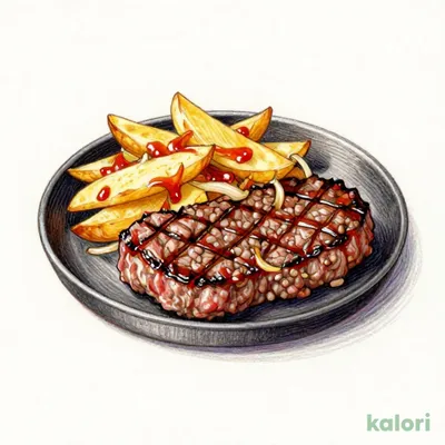 Shoulder Loin Steak (Approx. 120g) & Coarse Ground Steak Burger