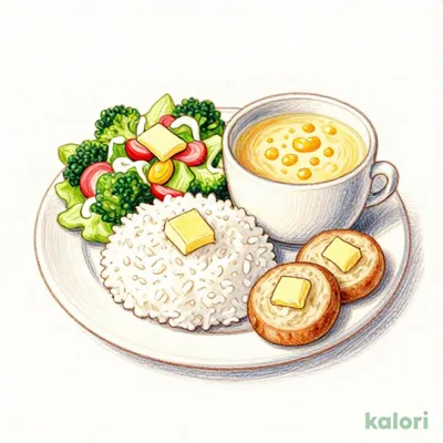 Rice and Soup Bar Set with Mini Salad