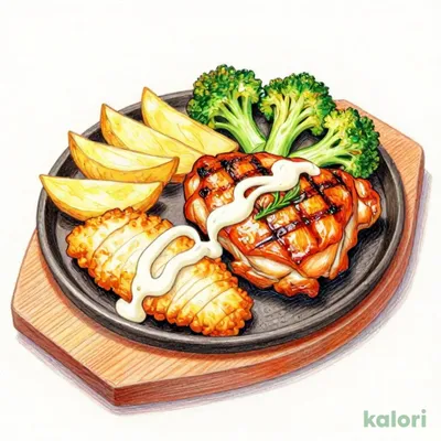 【土曜日】チキンステーキ＆白身魚フライ