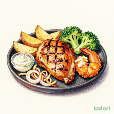 【日曜日】チキンステーキ＆エビフライ