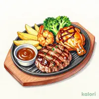 【日曜日】ハンバーグ&チキングリル&エビフライ