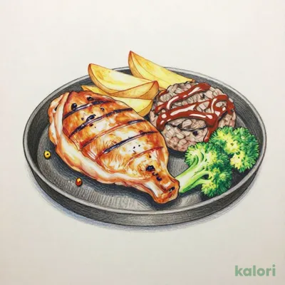 【金曜日】チキンステーキ＆ミニハンバーグ