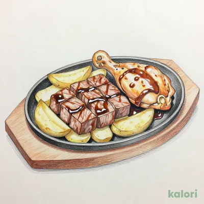 やわらかカットステーキ(約120g)＆チキングリル