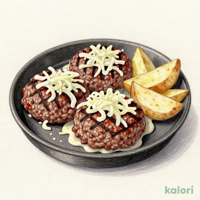超粗びきステーキバーグ×3（ラージ）