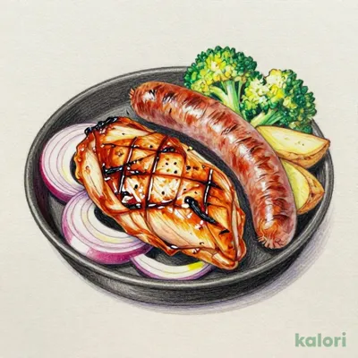 【月曜日】チキンコンボランチチキンステーキ＆ジャンボフランク