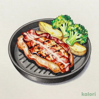 【水曜日】チキンコンボランチチキンステーキ＆厚切りベーコン