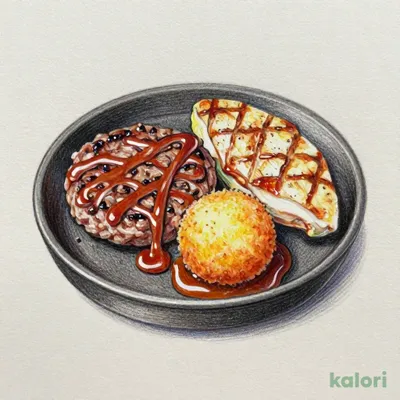 【金曜日】満腹コンボランチハンバーグ＆チキングリル＆サクサクコロッケ