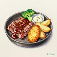 みすじステーキ(約100g)＆広島県産大粒カキフライ