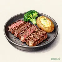 プライムサーロインカットステーキ(約80g)＆超粗びきステーキバーグ