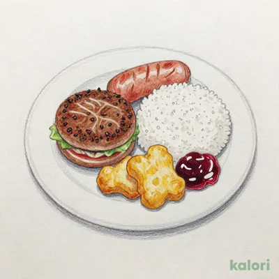 お子様コンビ（ステーキ＆ハンバーグ）