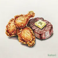 カントリーフライドチキン＆ステーキ80g（特製バター）