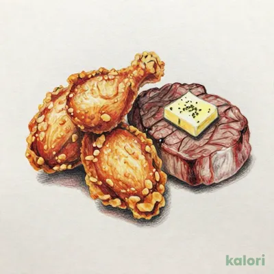 カントリーフライドチキン＆ステーキ80g（特製バター）