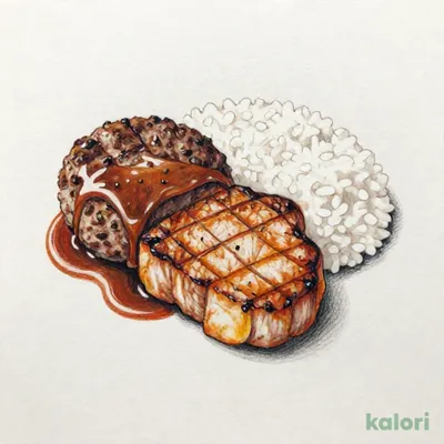 テイクアウト ポークステーキS＆デミグラスバーグ