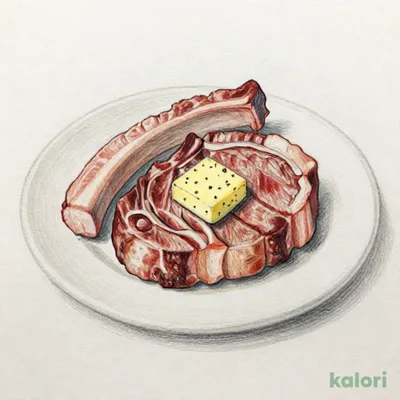ポークステーキS & ビーフステーキ120g (特製バター)