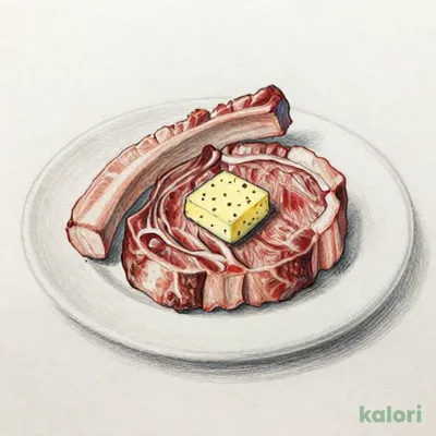 ポークステーキS & ビーフステーキ80g (特製バター)
