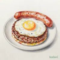 ロングウインナーエッグハンバーグ150g