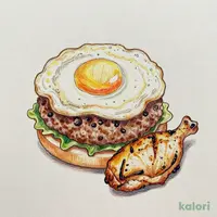 エッグハンバーグ＆チキン