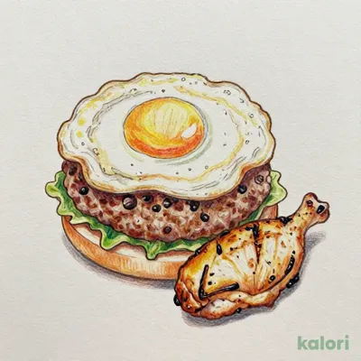 エッグハンバーグ＆チキン
