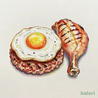 エッグハンバーグ&チキングリル