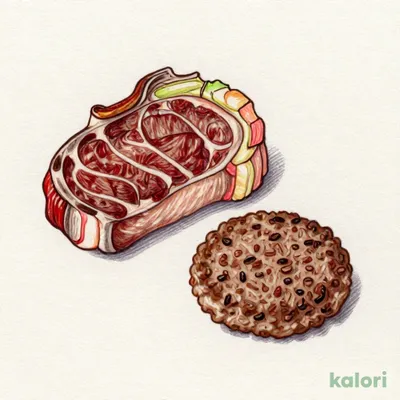 サーロイン＆宮ハンバーグ