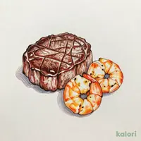ヒレステーキ＆海老グリル