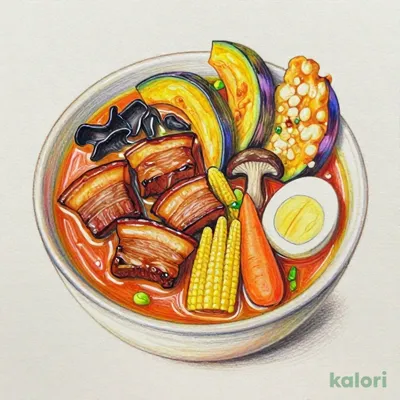道産ひまわり畑ポークの角煮カレー