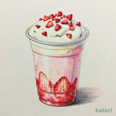 いちごヨーグルトフラッペ