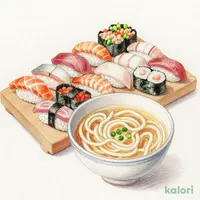 うどん・寿司セット(松)