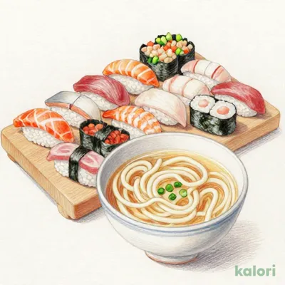 うどん・寿司セット（松）