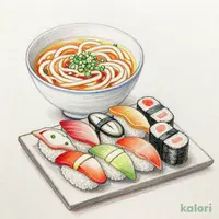 うどん・寿司セット(竹)