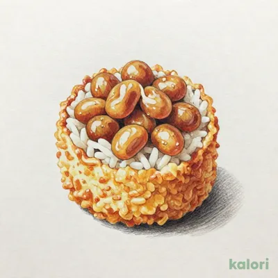 揚げシャリで食べる、納豆包み