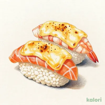 欲張り、炙りチーズ。（サーモン/海老/たまご）