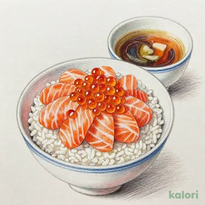 生サーモン親子丼