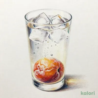 翠ジンソーダ＋梅干し