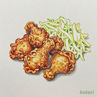 Fried Chicken & Cabbage (Side)