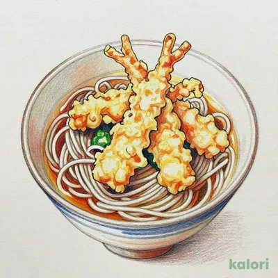 Kashiwa & Goboten Soba (Chicken & Burdock Tempura Soba)